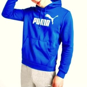 (M)🆕️PUMA🔥Host Pick🔥 Rare Royaly Blue💙 Sweatshirt Hoodie Ptp20"×L25"